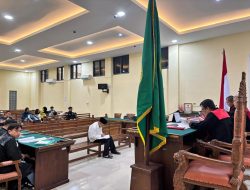 JPU Kejari Pringsewu bacakan dakwaan korupsi dana hibah LPTQ dalam sidang perdana Terdakwa Drs. Heri Iswahyudi, M.Ag.