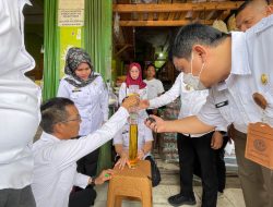 Cegah Kecurangan, Polres dan Koperindag Pringsewu Lakukan Monitoring Distribusi dan Harga Sembako di Pasar Sarinongko