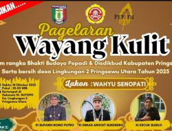 Warga Kenanga Pringsewu Utara Gelar Bersih Desa 2025, Meriah dengan Pengajian Akbar dan Wayang Kulit Semalam Suntuk
