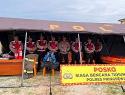 Hadapi Musim Hujan, Polres Pringsewu Siagakan Ratusan Personel dan Dirikan Posko Tanggap Bencana
