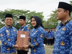 Apel Perdana 2026, Bupati Pringsewu Serahkan 34 SK PPPK dan 456 SK PPPK Paruh Waktu.