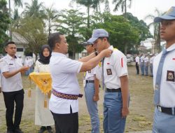 Bupati Pringsewu Tekankan Disiplin dan Mental Tangguh pada Apel Gelar Satuan Paskibra 2026