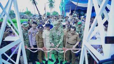 Pangdam XXI Radin Inten Resmikan Jembatan Garuda Penghubung Dua Pekon di Pringsewu